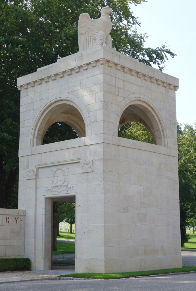 The entry into the Meuse-Argonne cemetery